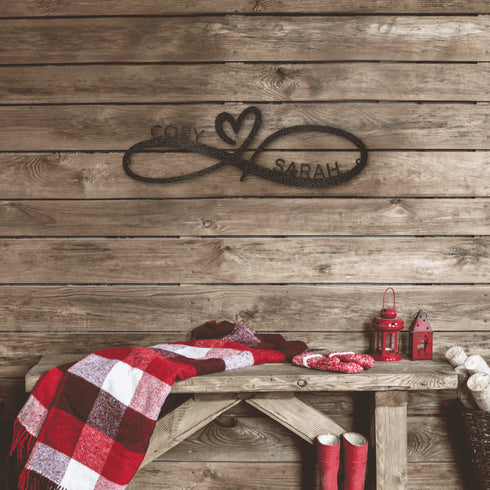 Personalized  Infinity Couples Wall Art